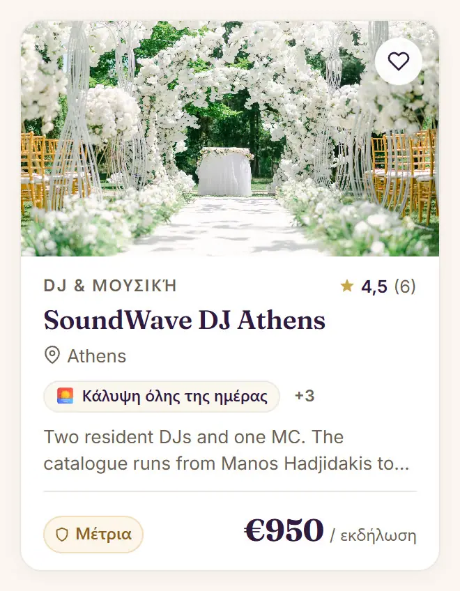 Κάρτα καταχώρισης στο Festi για Μουσική & DJ