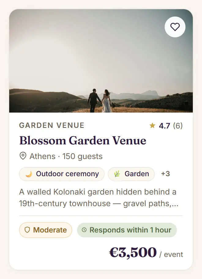 A Festi listing card for Venues